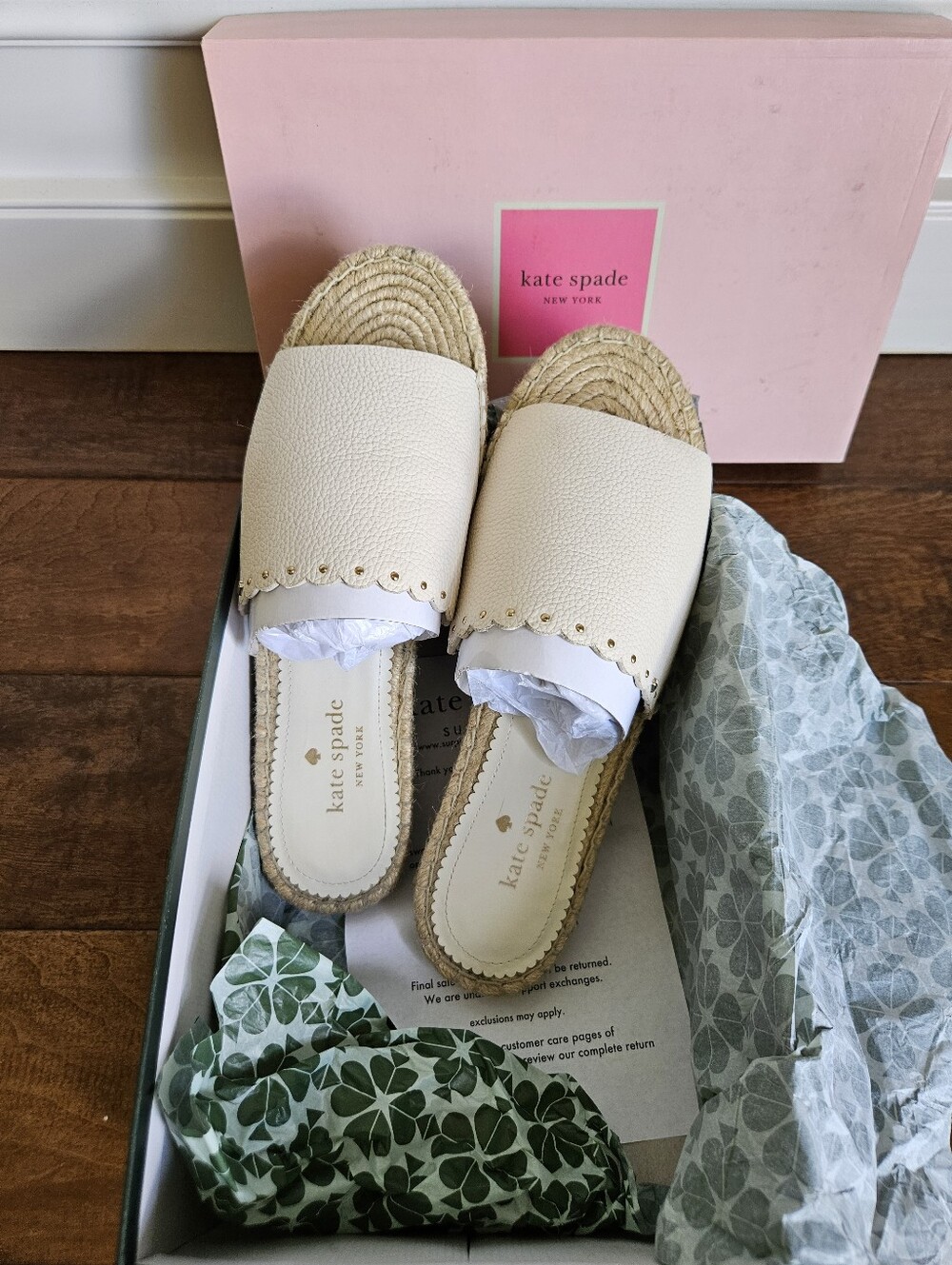 Kate Spade Giovanna Espadrilles Flats Sandals Shoes
